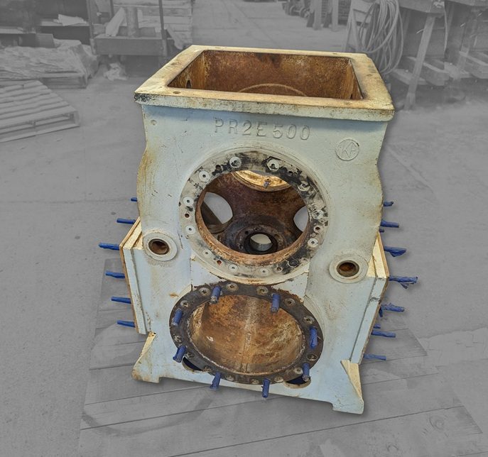 FRH PR-9 extruder before rebuild